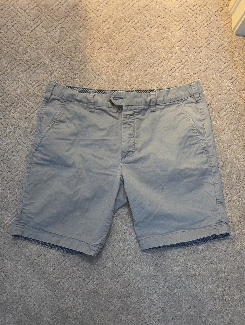 Ted Baker Men's Casual Light Gray Chino Shorts